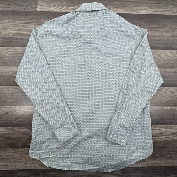 Rock and Roll Cowboy Button Down Shirt Medium Blue Floral Chest Pocket L/S‎ - Picture 6 of 9